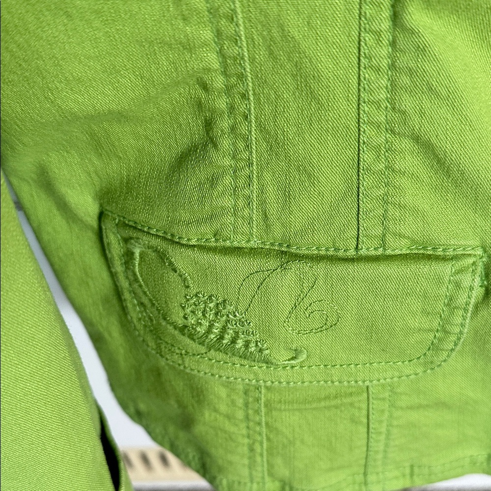 Chico's Light Green Cotton Blend Top size 3 xl 14/16 - Picture 6 of 12